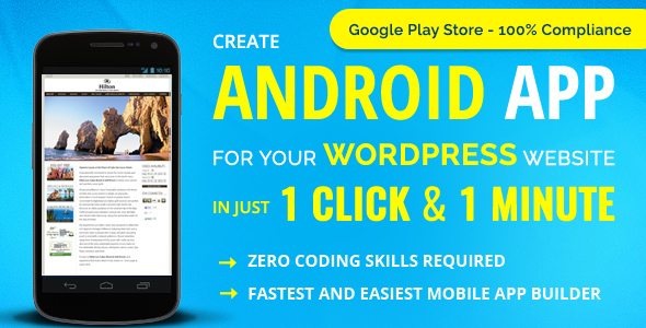 WordPress to Mobile App Builder in 1 Click – Convert Site to App Fast – No Code – WappPress